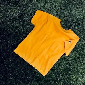CHAMPION YELLOW T-SHIRT 〰️ S